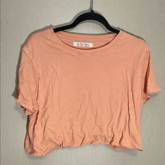 We The Free Peach Crop Top - Picture 1 of 5